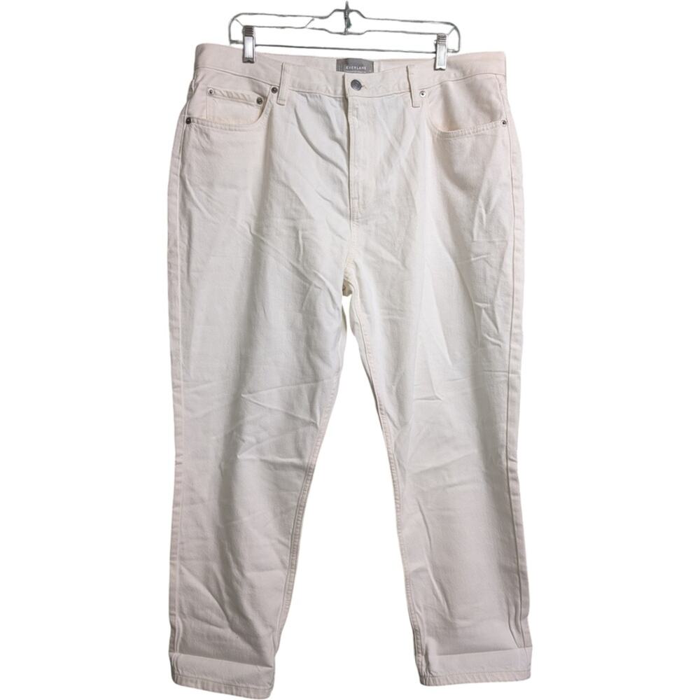 Everlane The Super Soft Relaxed Jean 5-Pocket Bone Organic Cotton Size 33